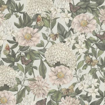 | online Blumentapeten graue kaufen Tapeten Graue Blumen